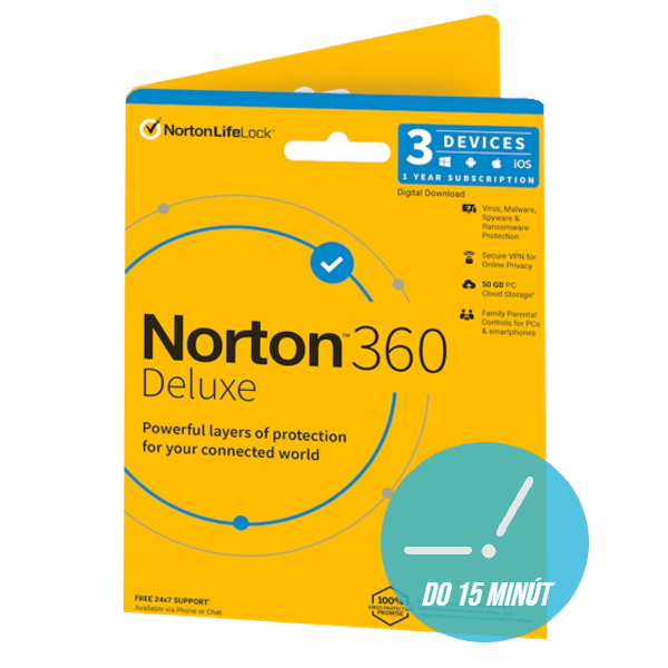 Norton 360 Deluxe pre 3 zařízení