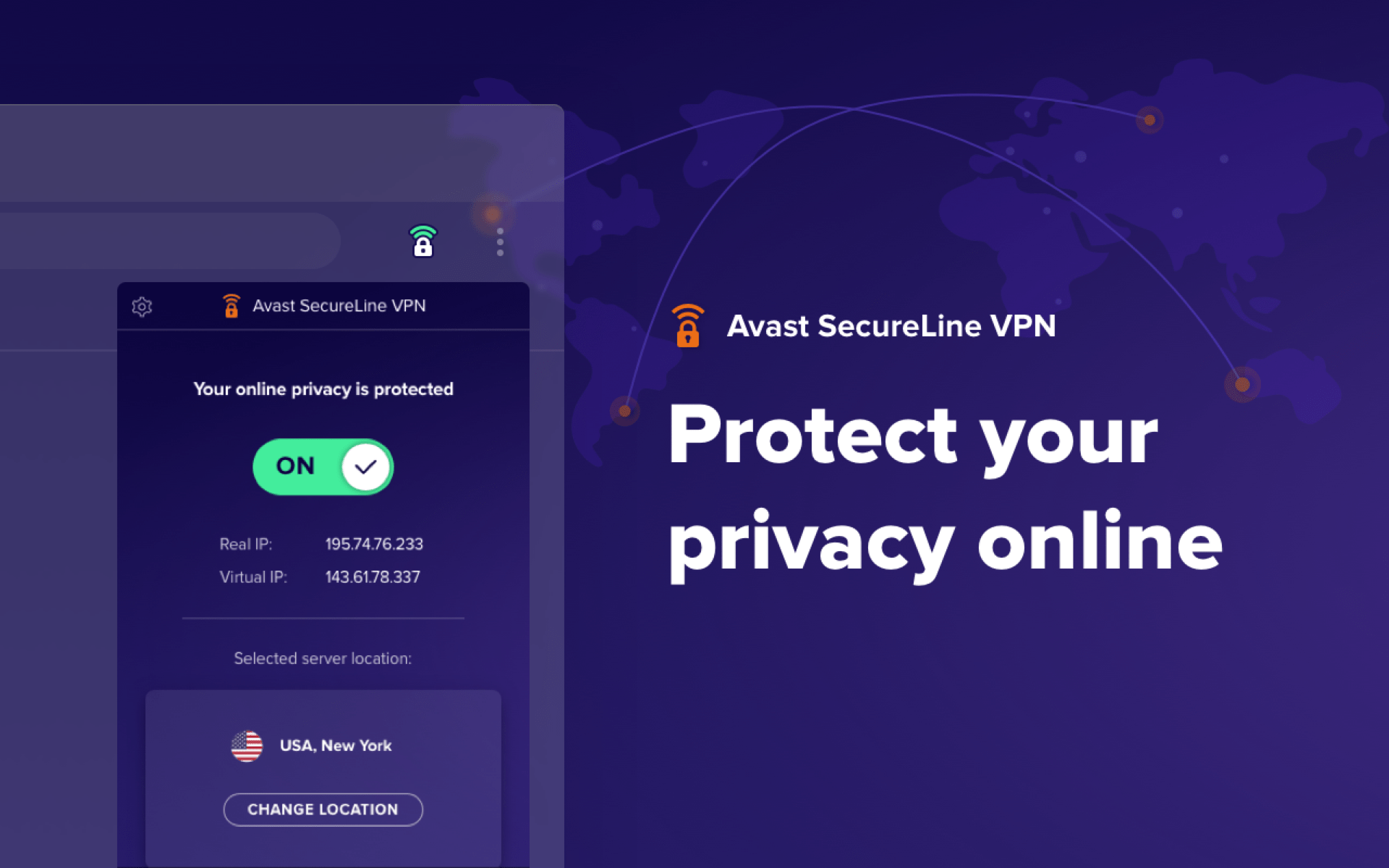 Avast SecureLine VPN obrázok v popise produktu.