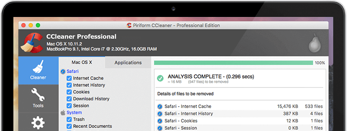 CCleaner Professional Mac