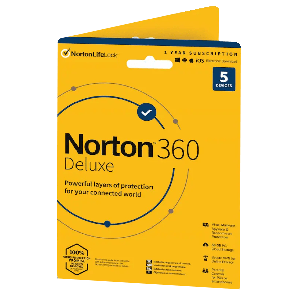 Norton 360 Deluxe pre 5 zařízení