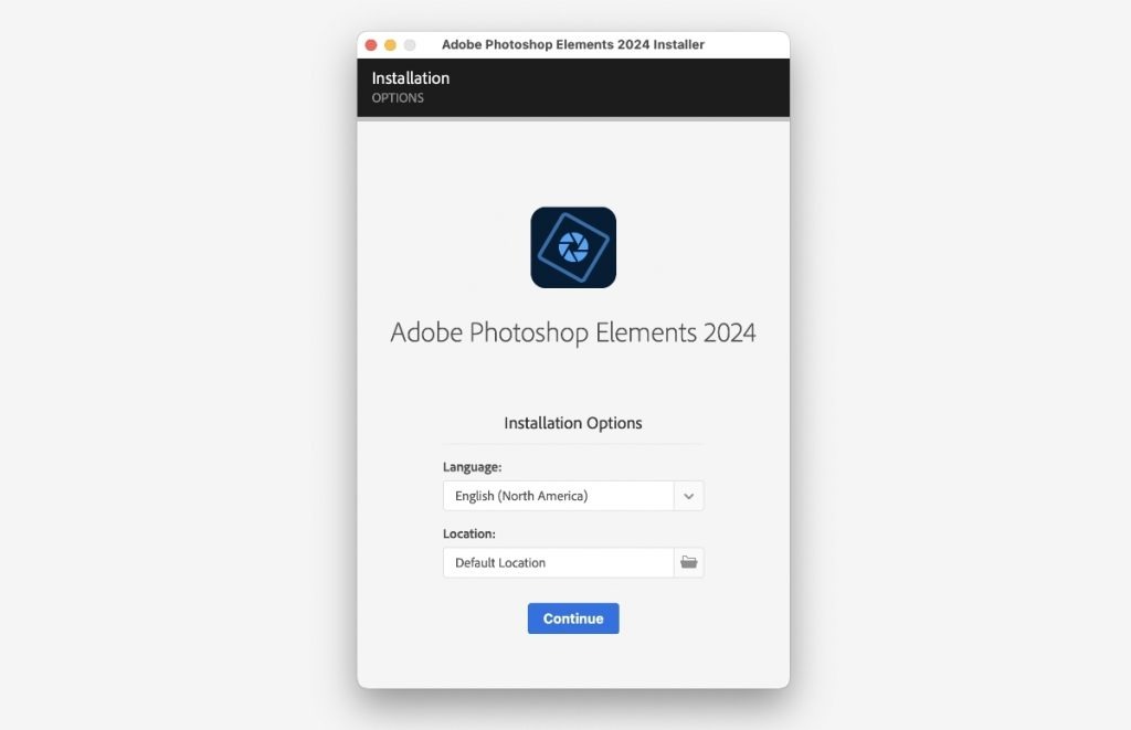 Adobe Photoshop Elements inštalácia