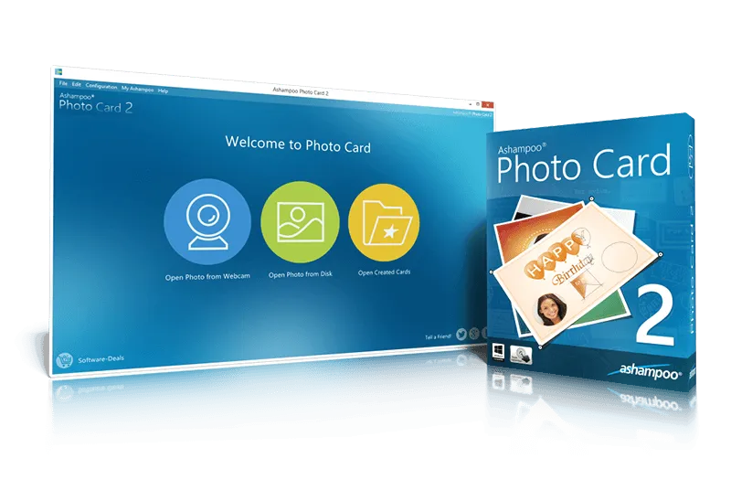 Ashampoo Photo Card 2 Complete Pack obrázok z programu v popise produktu.