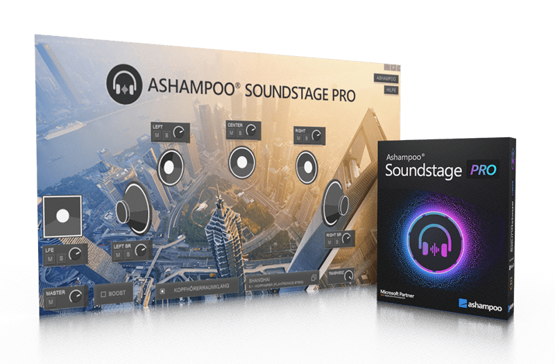 Ashampoo Soundstage Pre obrázok z programu v popise produktu.