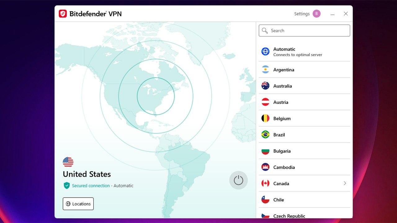 Bitdefender Premium VPN obrázok v popise produktu.