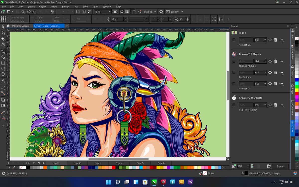 CorelDRAW Graphics Suite 365 obrázok v popise produktu.