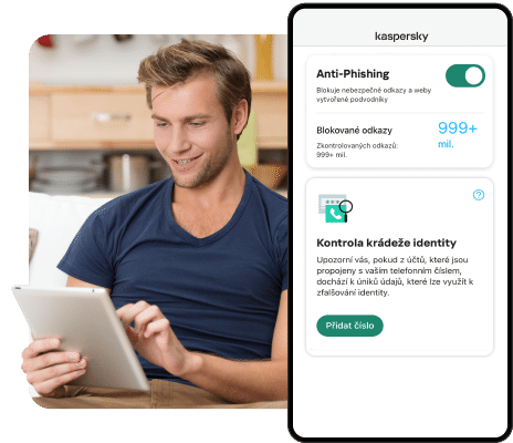 Kaspersky-Internet-Security-Android-program Kaspersky Standard Mobile Edition obrázok z programu v popise produktu.