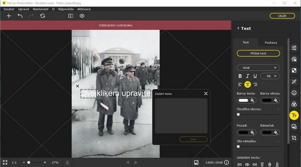 Movavi Photo Editor v českom jazyku