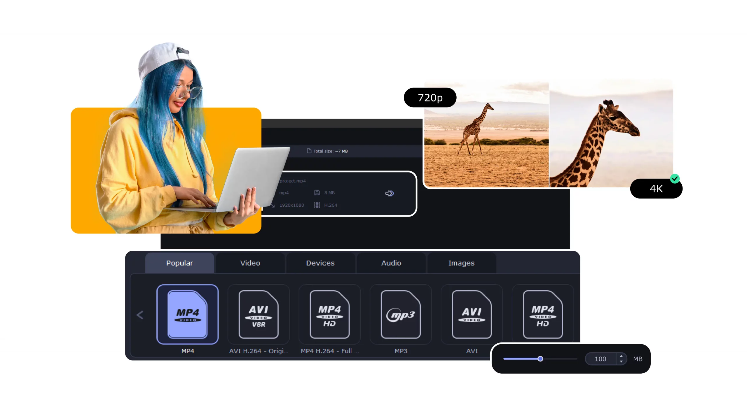 Movavi Video Converter 2025 obrázok v popise produktu.