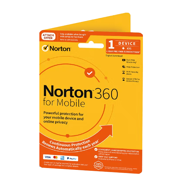 Norton 360 for Mobile - 1 zariadenie, 1 rok