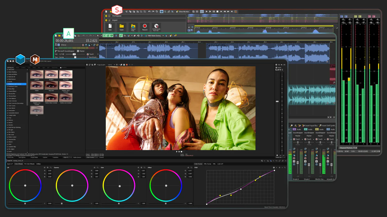 VEGAS Pro Suite 365 obrázok v popise produktu.