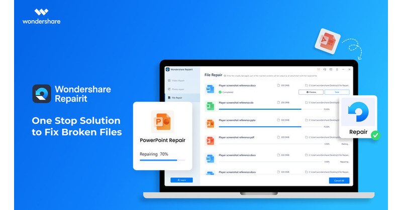 Wondershare Repairit obrázok v popise produktu.