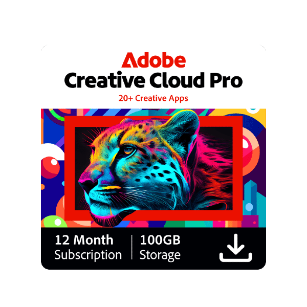 Adobe Creative Cloud Pro, 100 GB - 1 rok