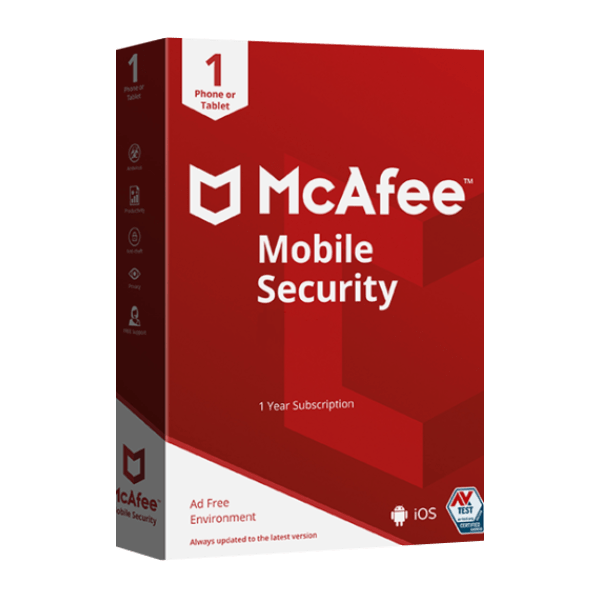 McAfee Mobile Security - 1 zariadenie, 1 rok