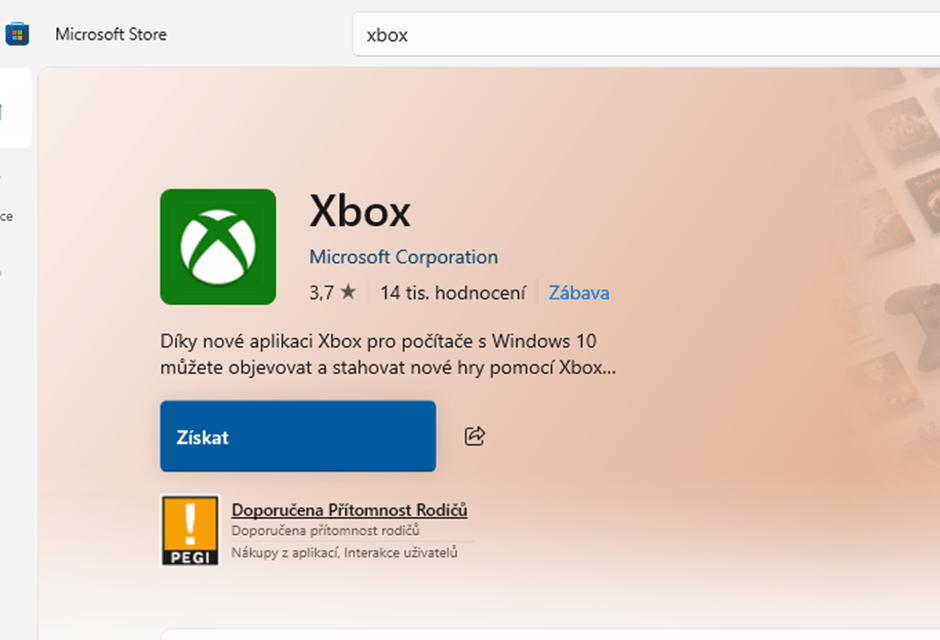 Xbox v Microsoft Store