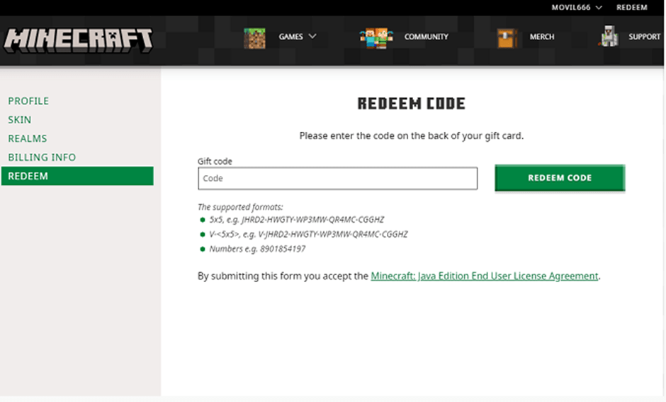 Minecraft aktivácia