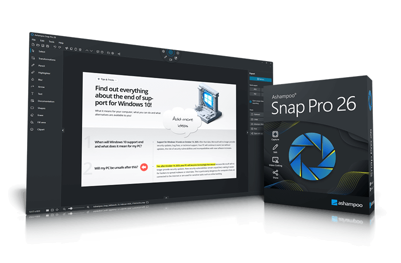 Ashampoo-Snap-Pro-26-obrazek Ashampoo Snap Pro 26 obrázok v popise produktu.