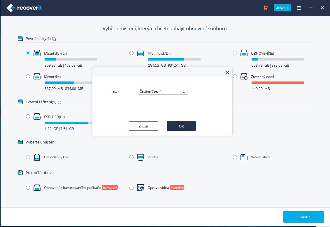 Wondershare-Data-Recovery-CZ-obrazek Wondershare Recoverit v slovenskom jazyku