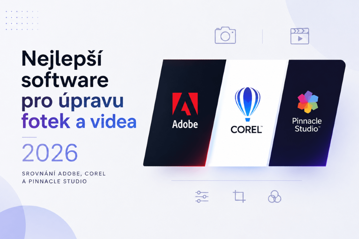 Najlepší softvér na úpravu fotiek a videa 2026: Porovnanie Adobe, Corel a Pinnacle Studio