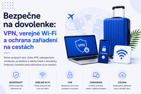 Zabezpečenie notebooku a telefónu na verejnej Wi-Fi na dovolenke
